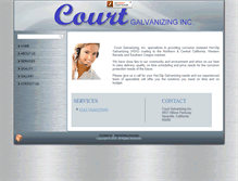 Tablet Screenshot of courtgalvanizinginc.com